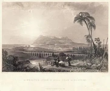 Gibraltar, From A Hill Near Algeziras