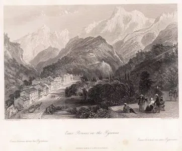 Eaux Bonnes in The Pyrenees-Eaux Bonnes Dans Les Pyrenees-Eaux Bonnes in Den Pyreneen