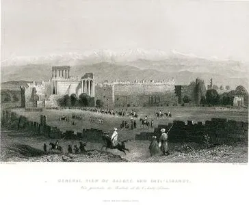 General View Of Balbec And Anti-Libanus-Vue Generale De Balbek Et De L'Anti-Liban