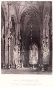 interior Of The Cathedral, Vienna-interieur De La Cathedrale De Vienne