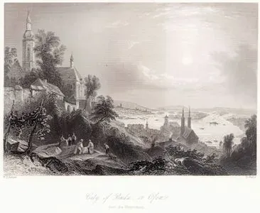 City Of Buda Or Ofen From The Observatory (Hungary)-Ville De Bude, Ou Ofen, En Hongrie, Vue Prise De L'Observatoire