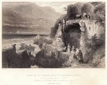 The Tomb Of St George, Bay Of Kesrouan, On The Route From Beirout To Tripoli-Tombeau De St.George Baie De Kesrouan, Syrie