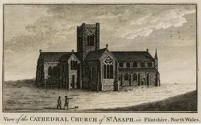 View Of The Cathedral Church Of St.Asaph, in Flintshire, North Wales