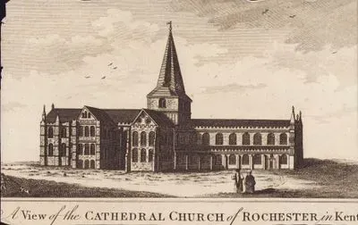 A View Of The Cathedral Church Of Rochester in Kent