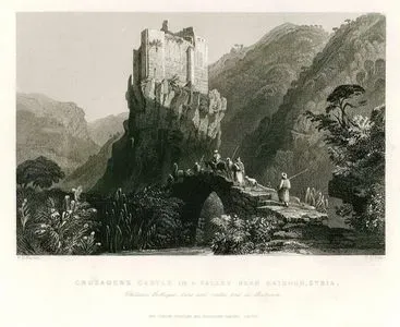 Crusader's Castle In A Valley Near Batroun, Syria-Chateau Gothique, Dans Une Vallee Pres De Batroun