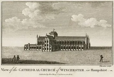View Of The Cathedral Church Of Winchester in Hampshire