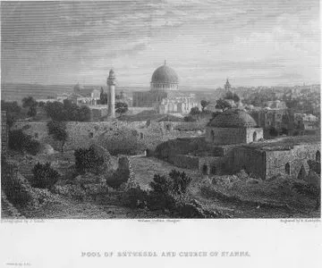 Pool Of Bethesda And Church Of St. Anne