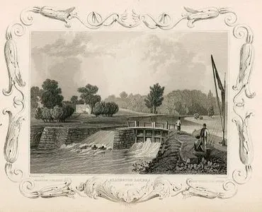 Allington Locks, Kent-Allington Schleuse-Les Ecluses D'Allington