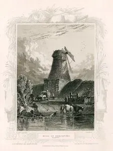 Mill At Kempsford, Gloucesbershire-Die Mühle Zu Kempsford- Le Moulin De Kempsford