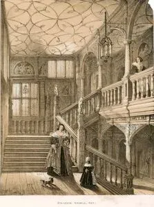 Staircase, Knowle, Kent, Plate XLIV