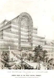 The Crystal Palace At Sydenham, Garden Front Of The Great Central Transept