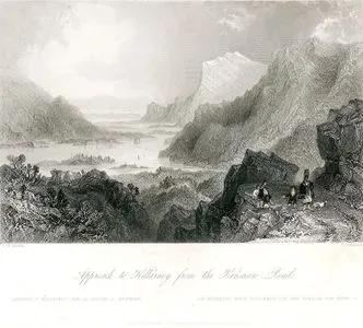 Approach To Killarney From The Kenmare Road-Arrivee A Killarney Par La Route D'Kenmare-Die Auffahrt Nach Killarney 
Von Der Strasse Von Kenmare