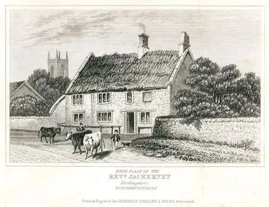 Birth Place Of The Rev. Ja.Hervey, Hardingstone, Northamptonshire