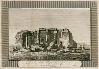 Remains Of The Temple At Latopolis In Upper Egypt