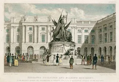 Exchange Buildings And Nelson's Monument