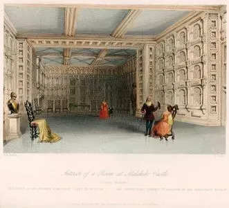 interior Of A Room At Malahide Castle (County Wicklow)-interieur D'une Chambree A Malahide Comte De Wicklow- Das innere Eines Zimmers Zu Malahide, in Der Grafschaft Wicklow
