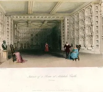 interior Of A Room At Malahide Castle, Dublin