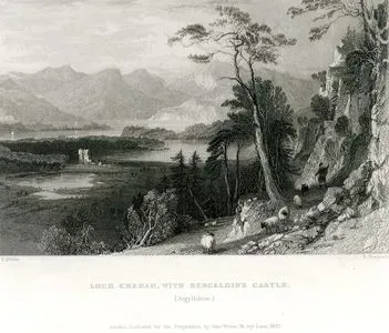 Loch Creran, With Bercaldine Castle , Argyllshire