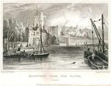 Maidstone From The Water, Kent
