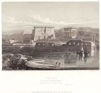 Egypt, Ruined Temples At Philae (The Idols Of Egypt Shall Be Moved), Isalah XIX.I.