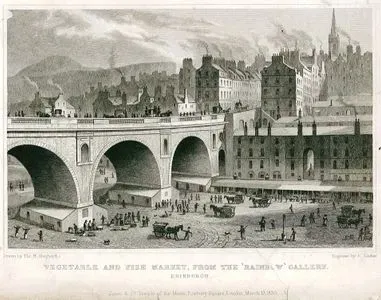 Vegetable And Fish Market, From The Rainbow Gallery, Edinburgh