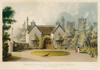 Entrance Front Of His Majesty's Cottage, Windsor Great Park