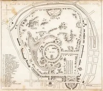 Plan Of The Regent Park
