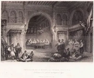 Interior Of A Moorish Palace, Algiers- Interieur D'um Palais Moresque A Alger