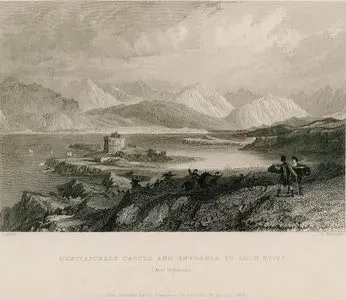 Dunstaffnage Castle And Entrance To Loch Etive, West Highlands