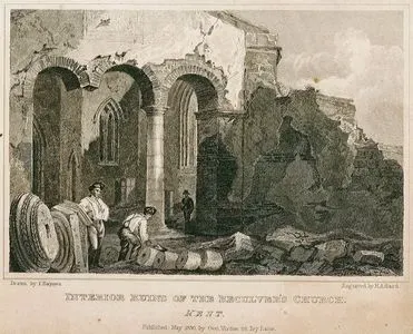 interior Ruins Of The Reculvers Church, Kent