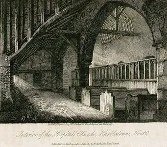 Interior Of The Hospital Church, Harbledown, Kent