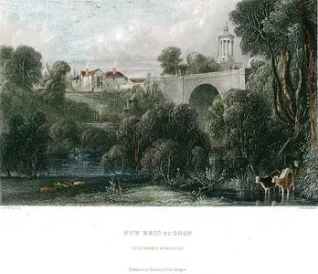 New Brig Of Doon, With Burns Monument