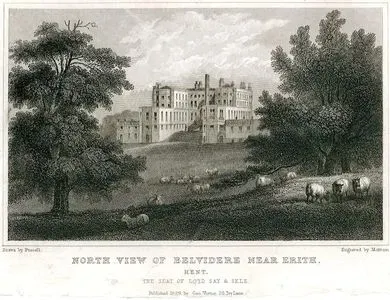 North View Of Belvidere Near Erith, Kent, The Seat Of Lord Say & Sele