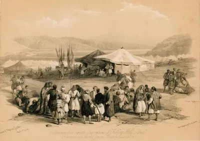Encampment of Pilgrims, Jericho April 1st 1839