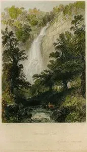 Powerscourt Fall-Cascade De Powerscourt-Der Wasserfall Powerscourt