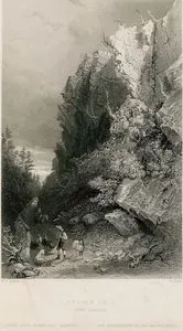 Pulpit Rock, White Mountains-Pulpit Rock, Montagnes Blanches-Der Kanzelfelsen inDen Weissen Bergen