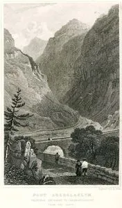 Pont Aberglaslyn, Principal Entrance To Caernarvonshire, From The South