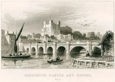 Rochester Castle And Bridge, Kent