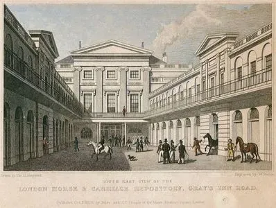 South East View Of The London Horse & Carriage Repository, Gray's inn Road