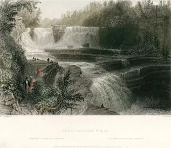 Trenton High Falls-Grandes Chutes De Trenton-Les Wasserfall Bei Trenton