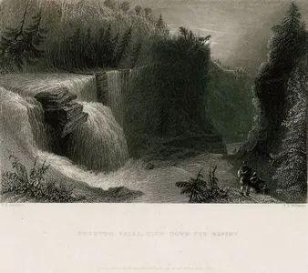 Trenton Falls, View Down The Ravine
