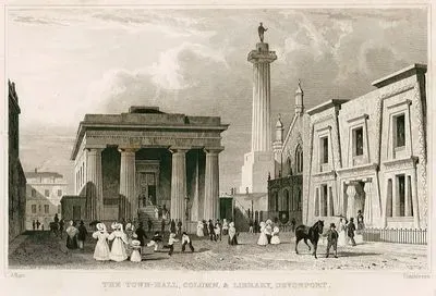 The Town Hall, Column & Library, Devonport