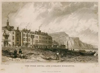 The York Hotel, and Library, Sidmouth