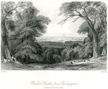 Windsor Castle From Bishopsgate, Surrey Side Of Great Park
