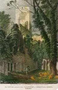 The Tower And The Part Of The Cloisters Of Kirkstall Abbey, Yorkshire