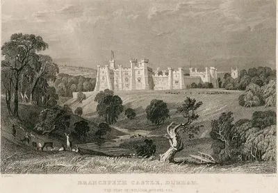 Brancepeth Castle, Durham, The Seat Of William Russel