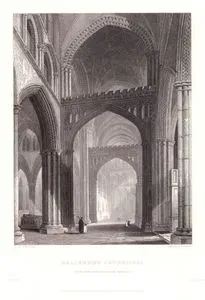 Salisbury Cathedral, View From South To North Transept, Plate 3