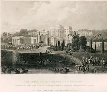 The British Residency At Hyderabad-The Nizam Of Deccan Paying a State Visit To The English Resident to Assure Him Of His 
Adhesion to Biritsh Interest