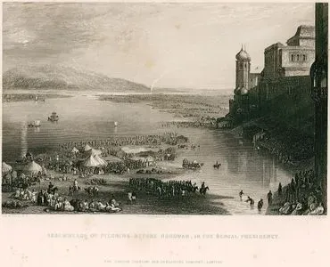 Assemblage Of Pilgrims Before Hurdwar, In The Bengal Presidency