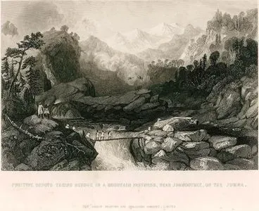 Fugitive Sepoys Taking Refuge In A Mountain Fastness Near Jumnootree On The Jumna